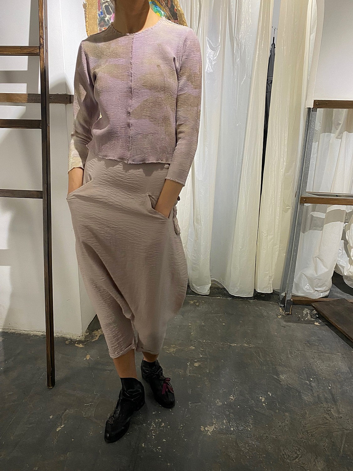 Top corto Shibori