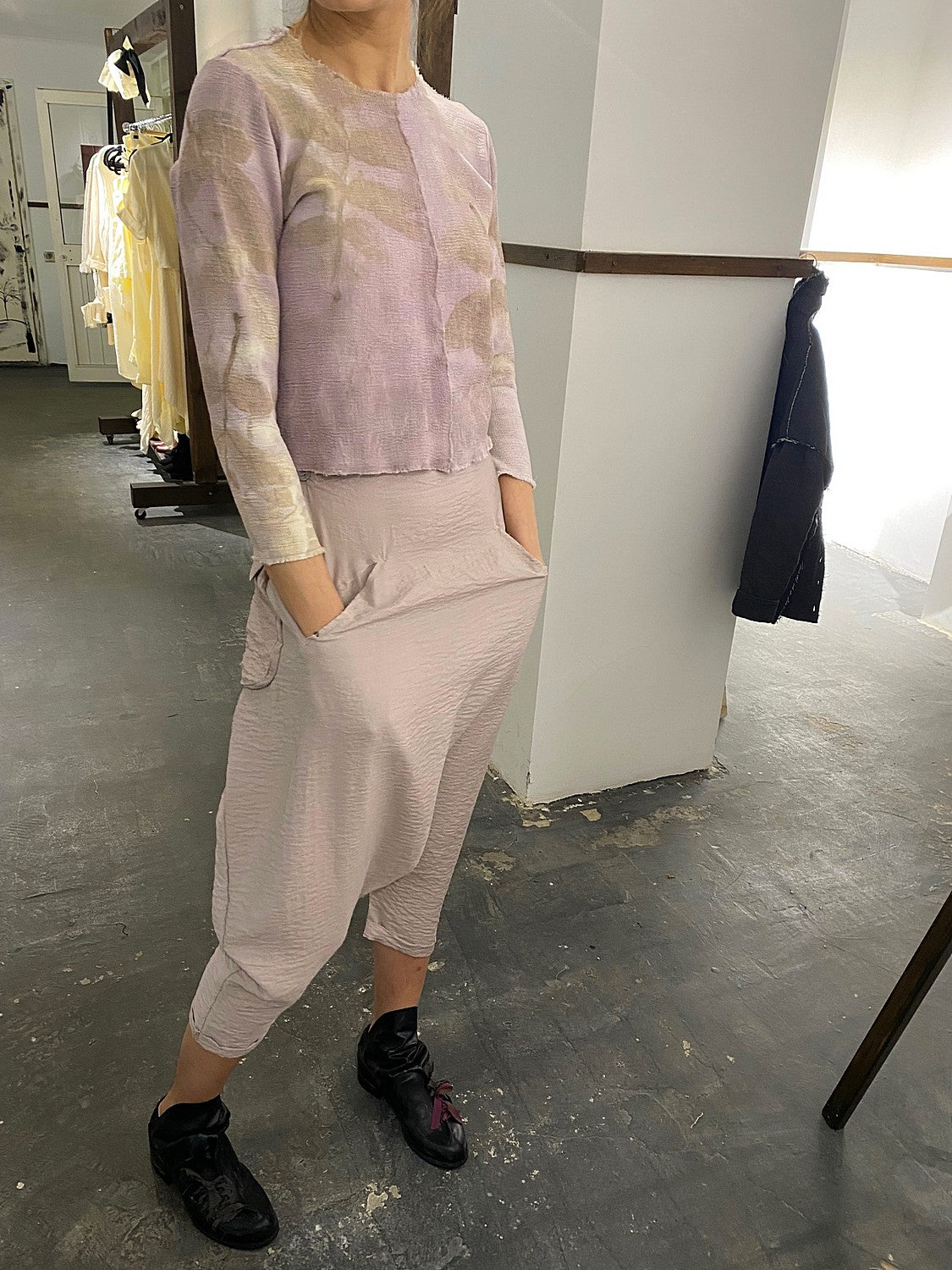 Top corto Shibori