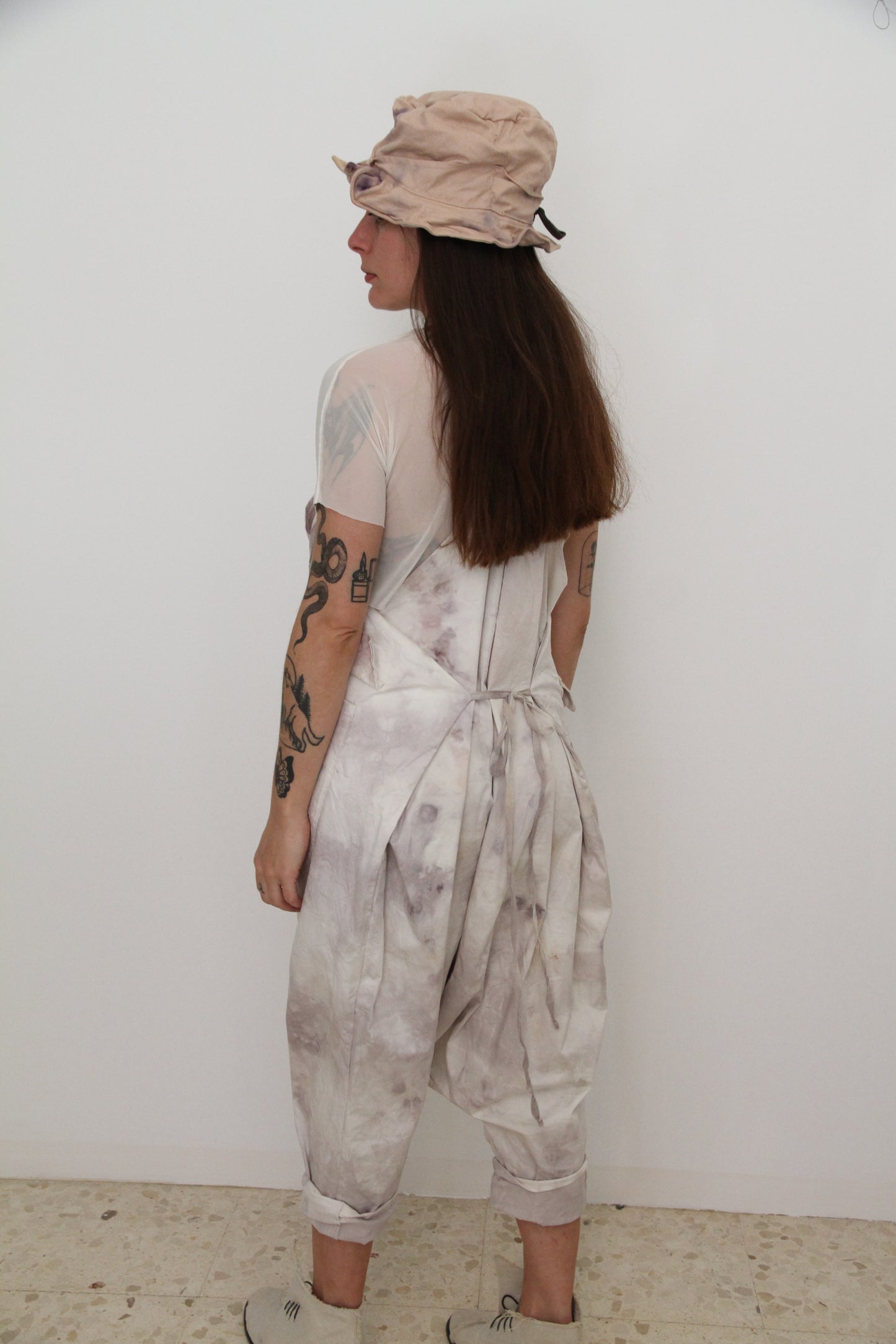 Sombrero Ahana shibori rosa