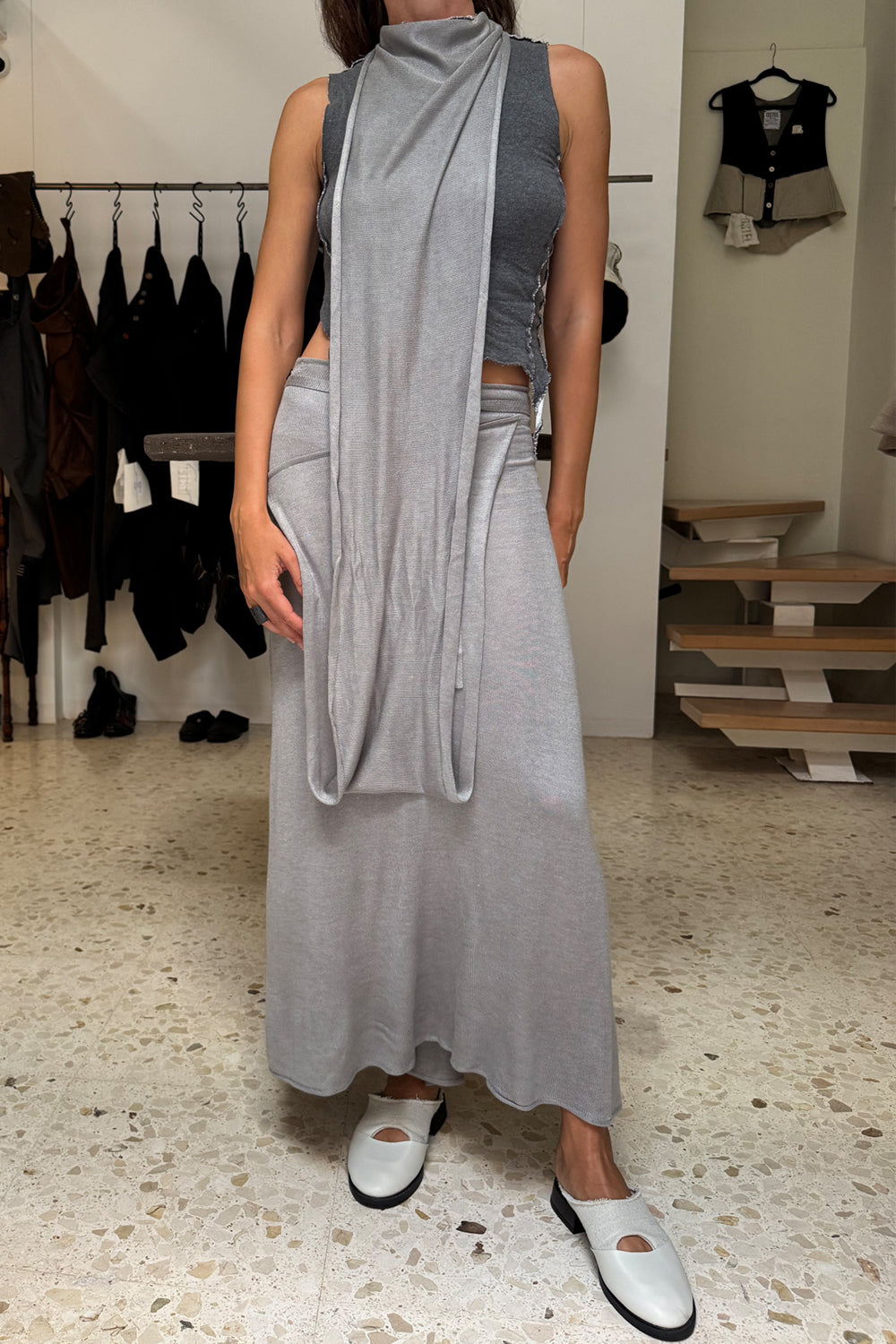 Traje de punto Michel gray