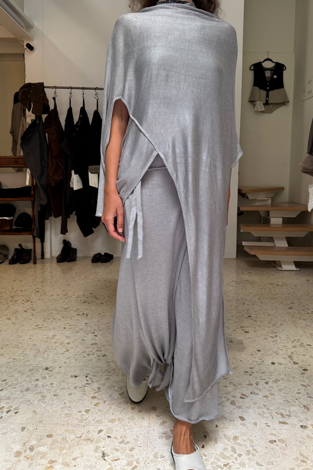 Traje de punto Michel gray