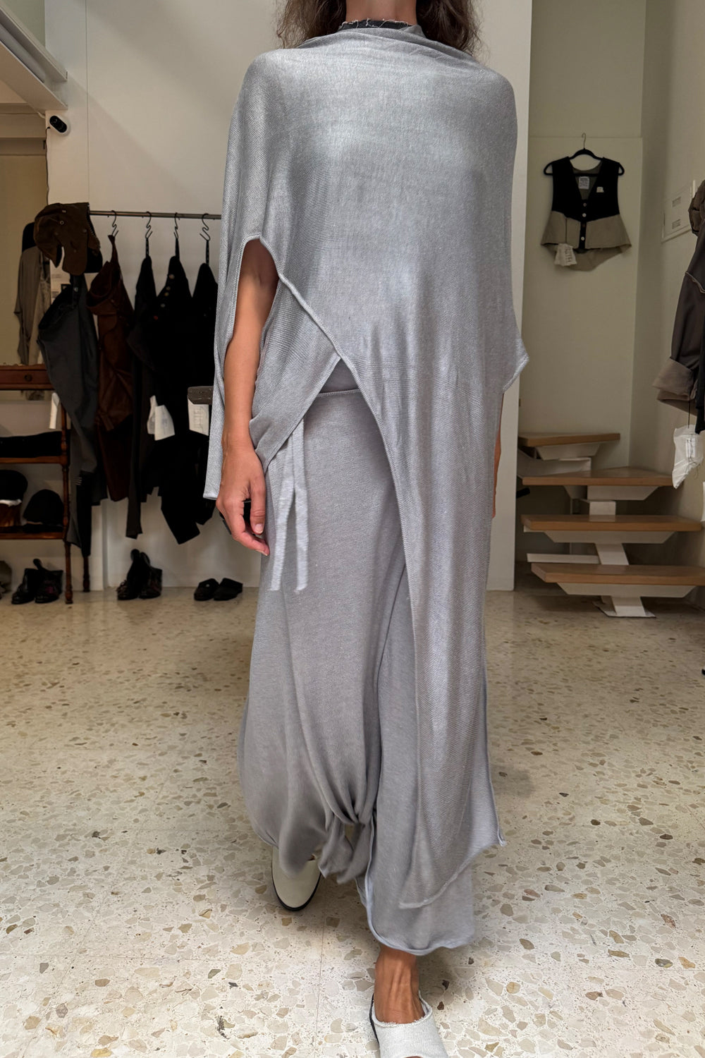 Traje de punto Michel gray