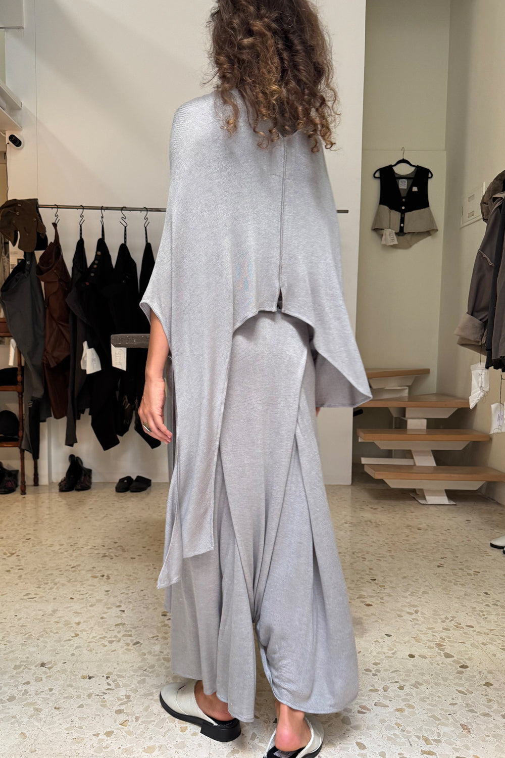 Traje de punto Michel gray