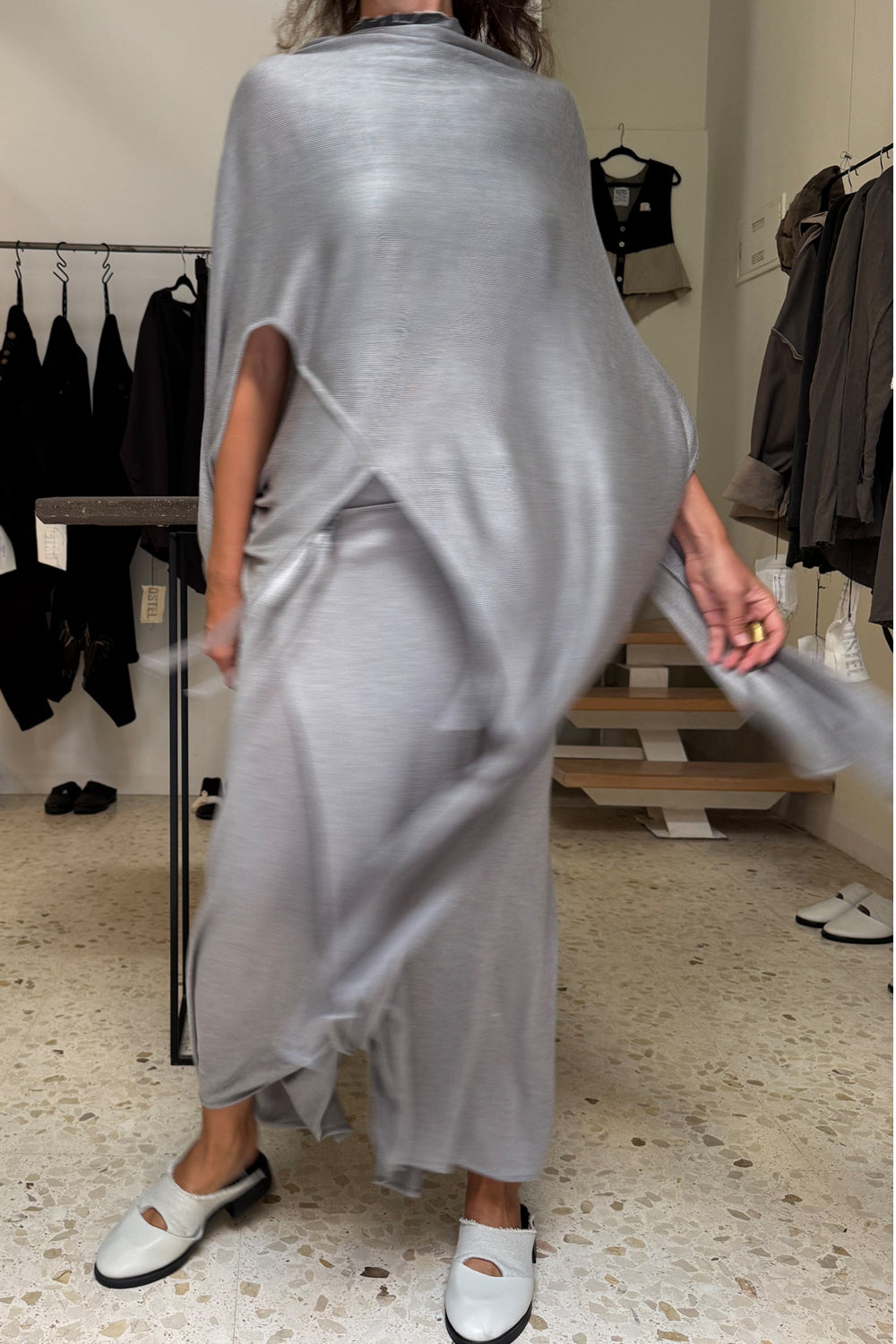 Traje de punto Michel gray