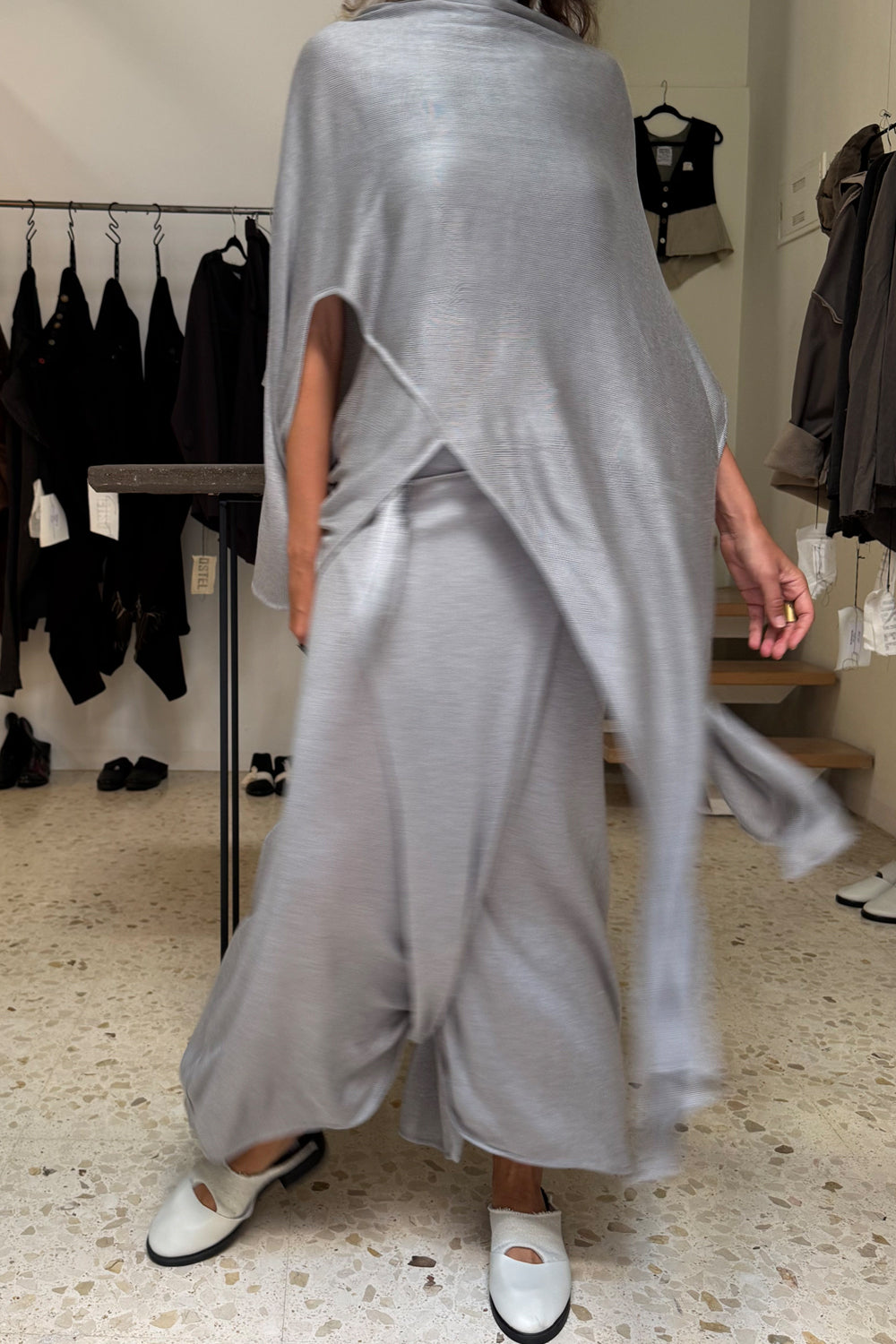 Traje de punto Michel gray