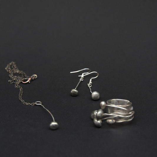 Conjunto de plata 'Gota'