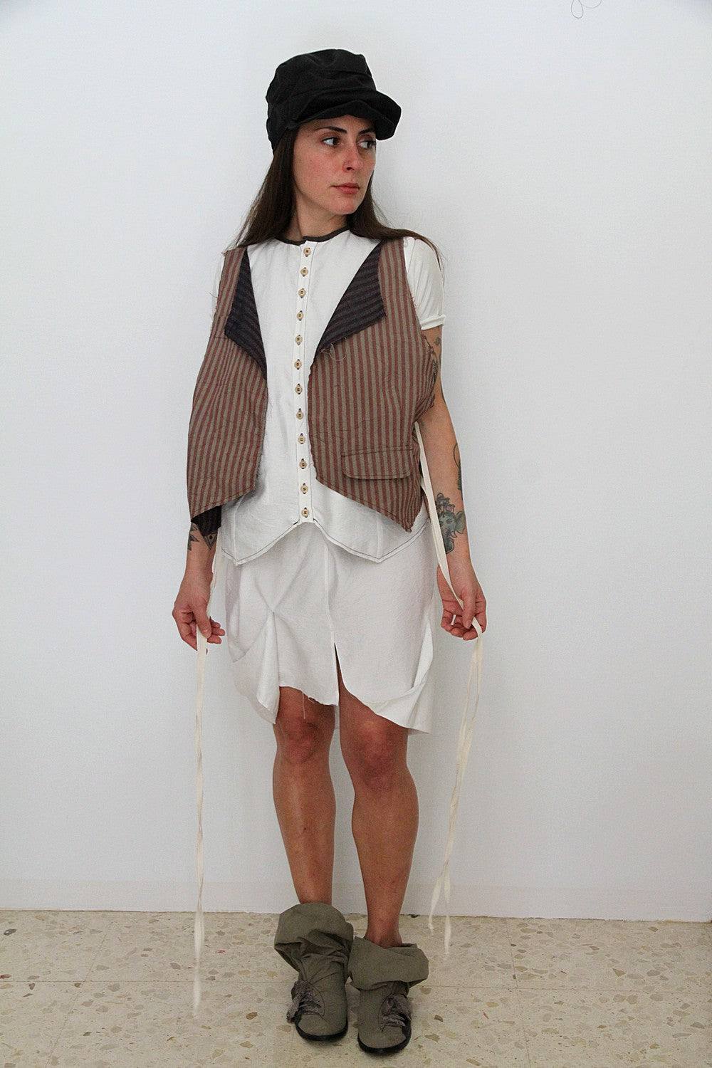 Falda Paulina linwhite