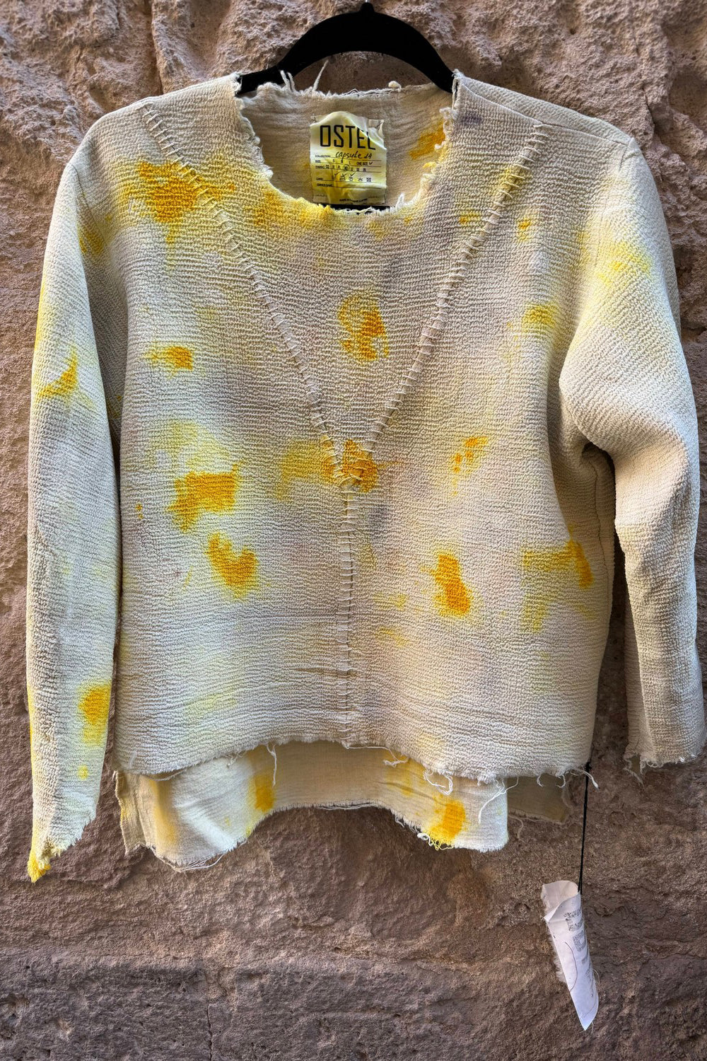 Suéter Frank de tejido teñido natural