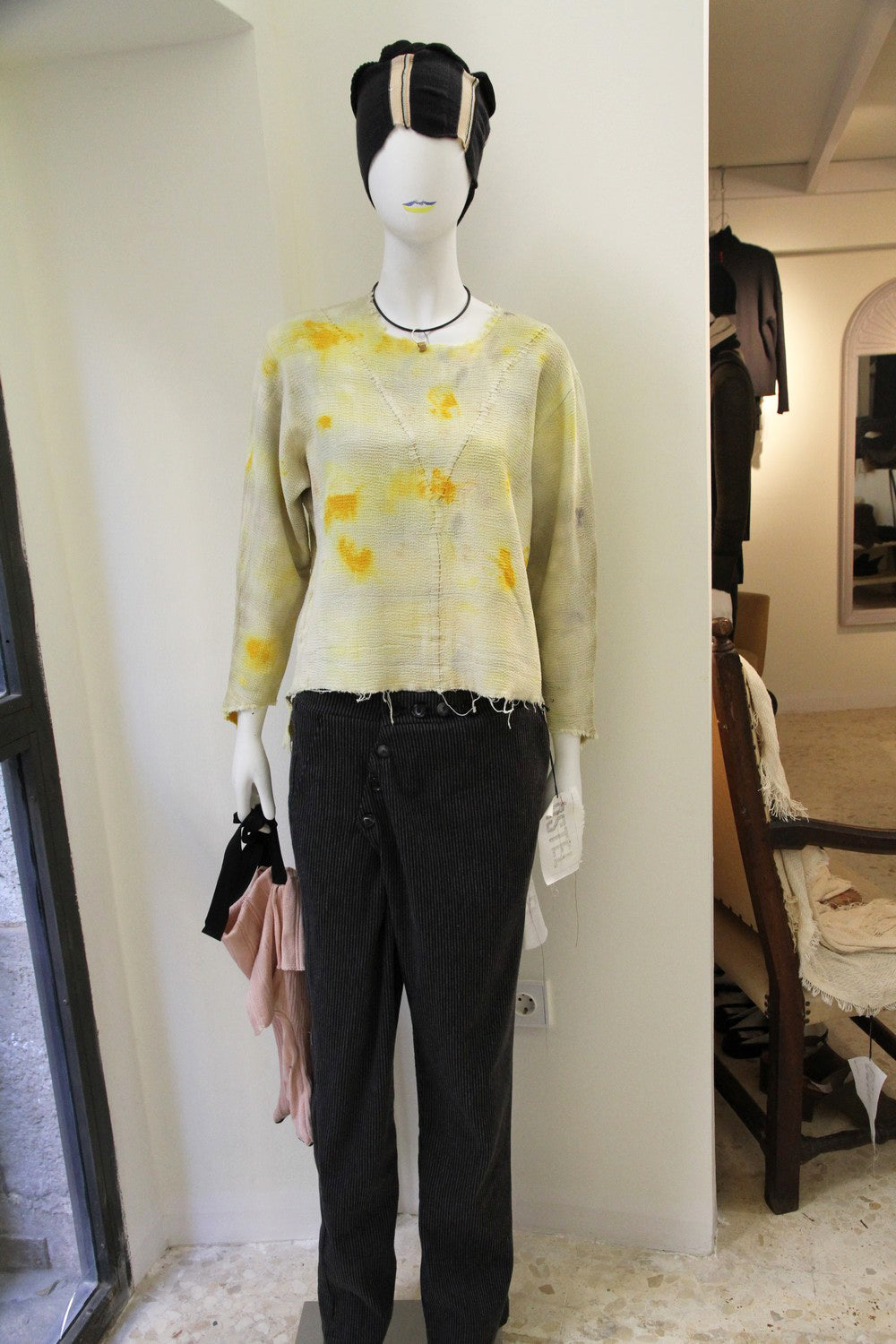 Suéter Frank de tejido teñido natural