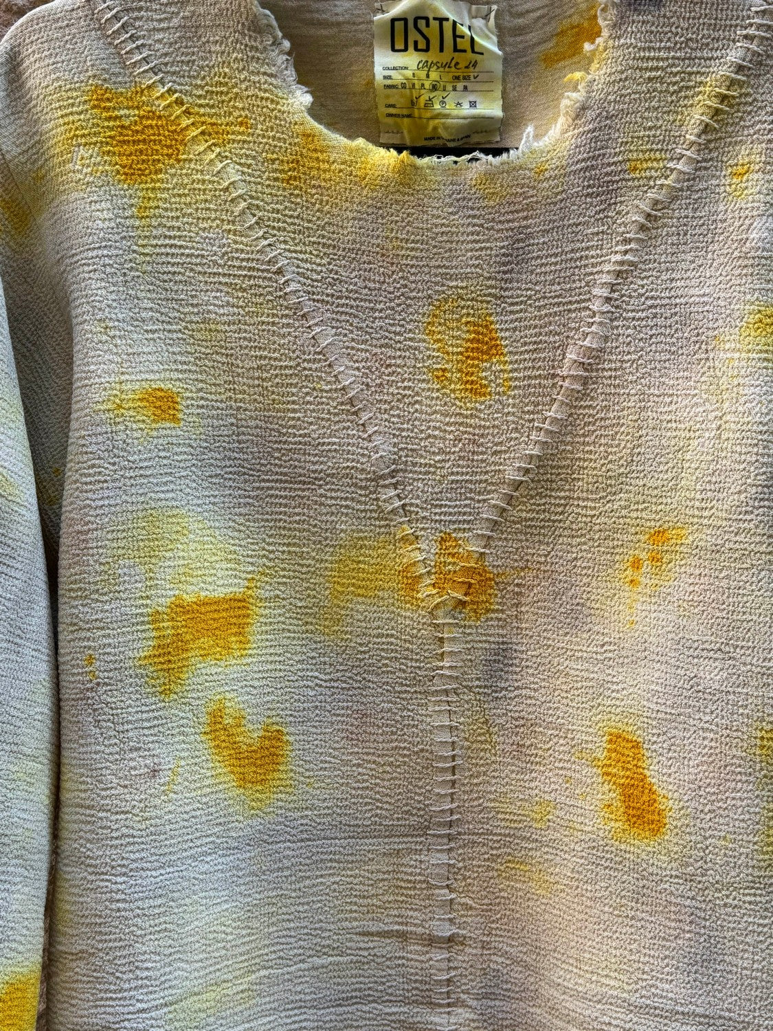 Suéter Frank de tejido teñido natural