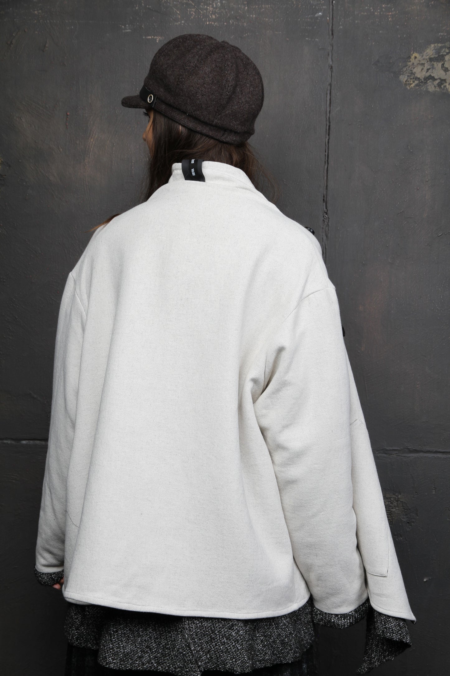 Sombrero con visera Morti marrón