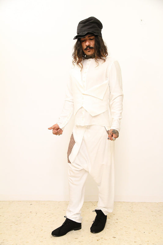 Pantalones Gamlet blancos unisex