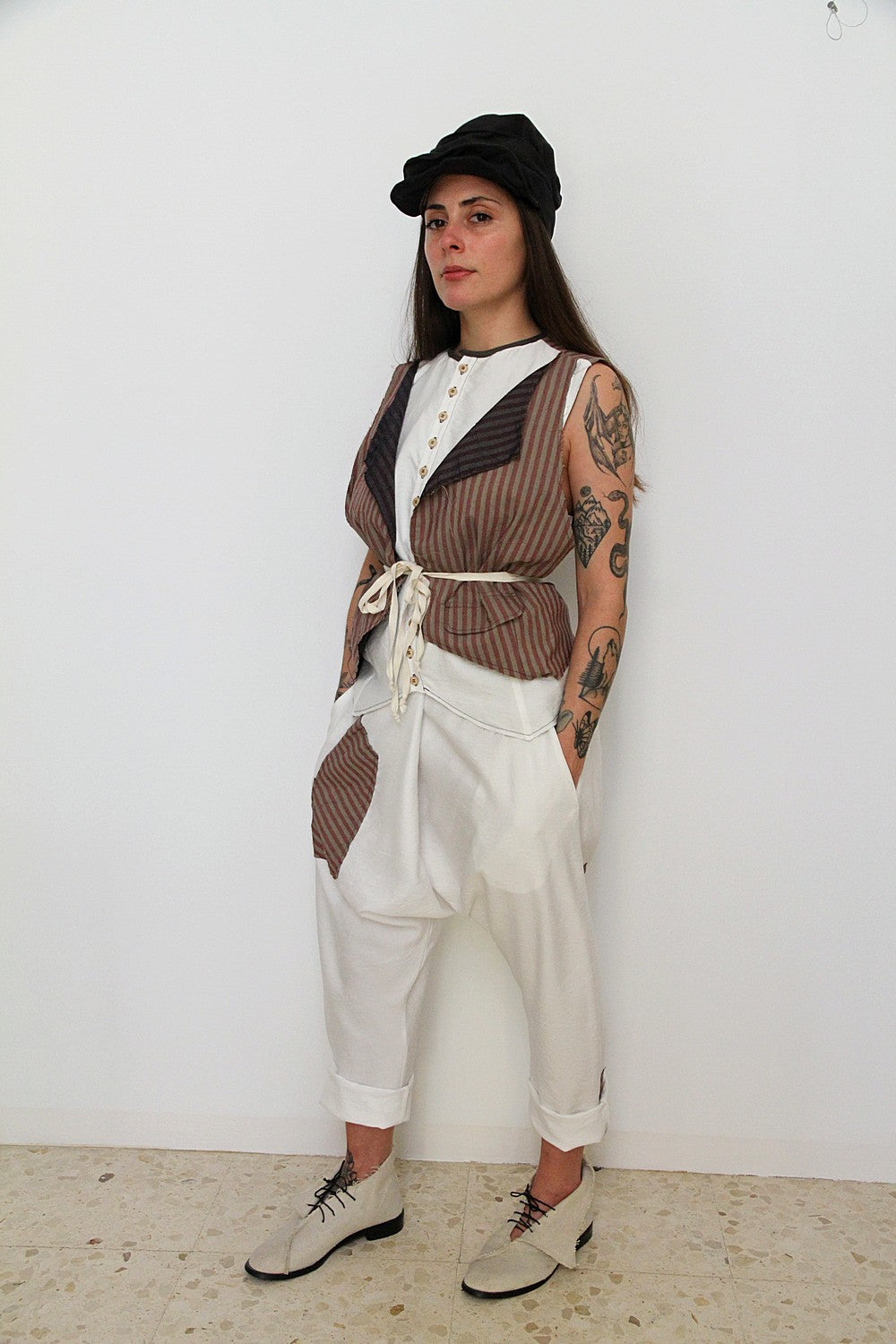 Pantalones Gamlet blancos unisex