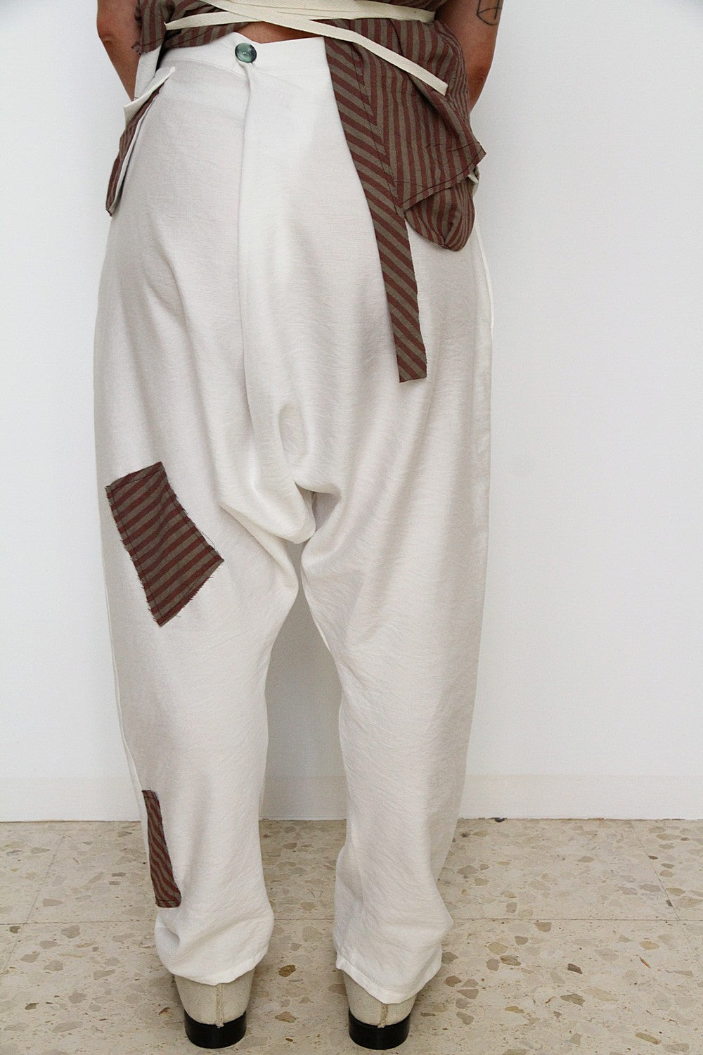 Pantalones Gamlet blancos unisex