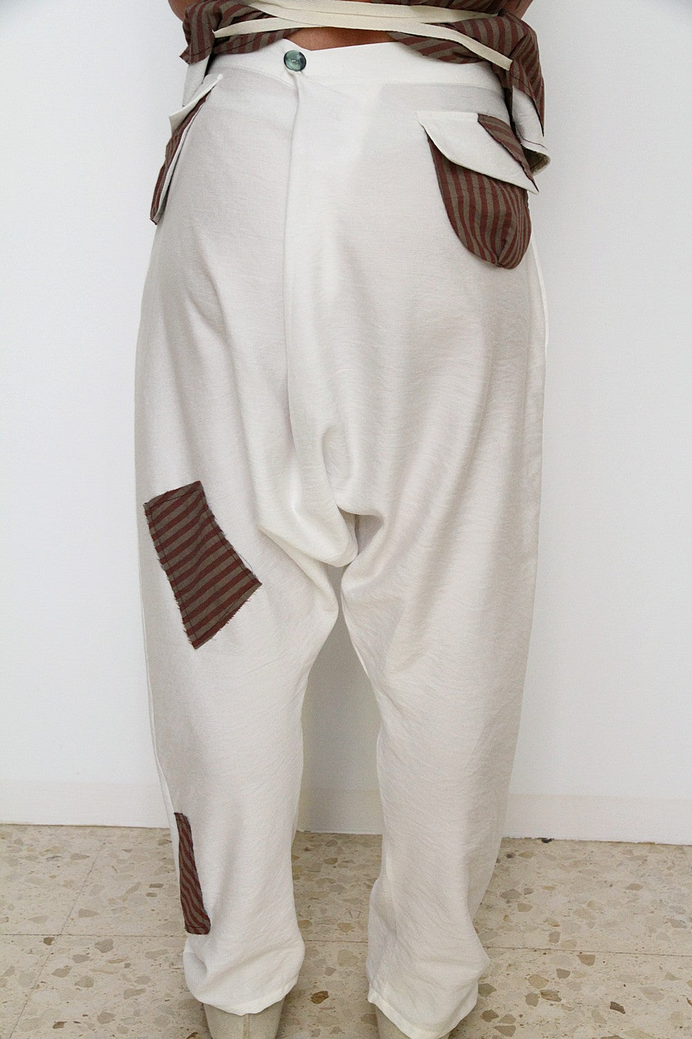Pantalones Gamlet blancos unisex