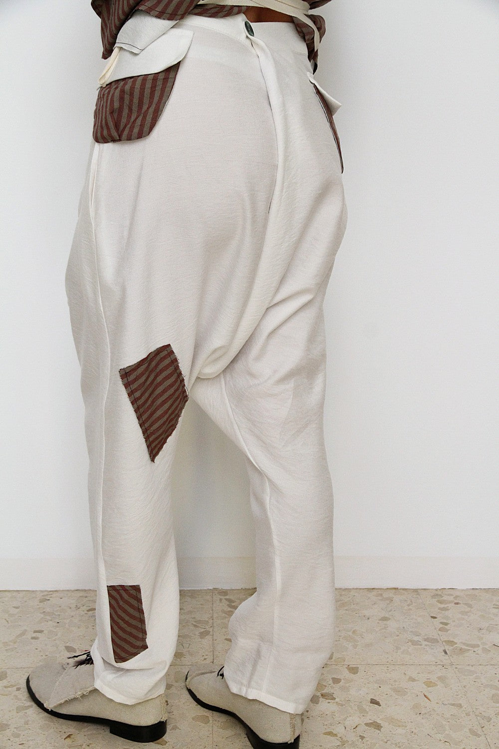 Pantalones Gamlet blancos unisex