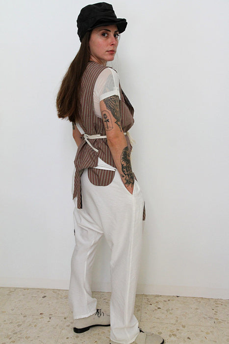 Pantalones Gamlet blancos unisex