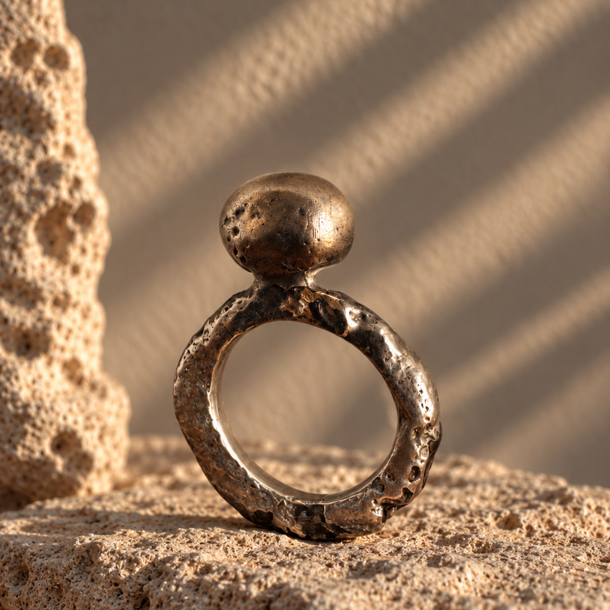 Anillo Orb Garnet