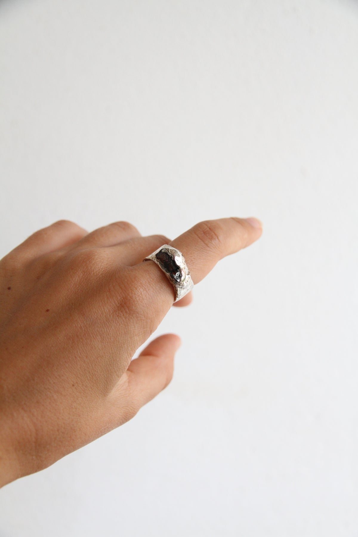 Raw Tourmaline Relic Ring