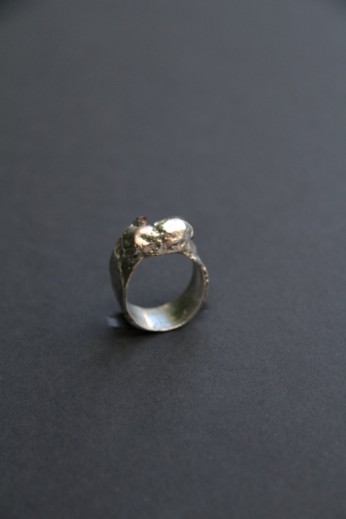Raw Tourmaline Relic Ring