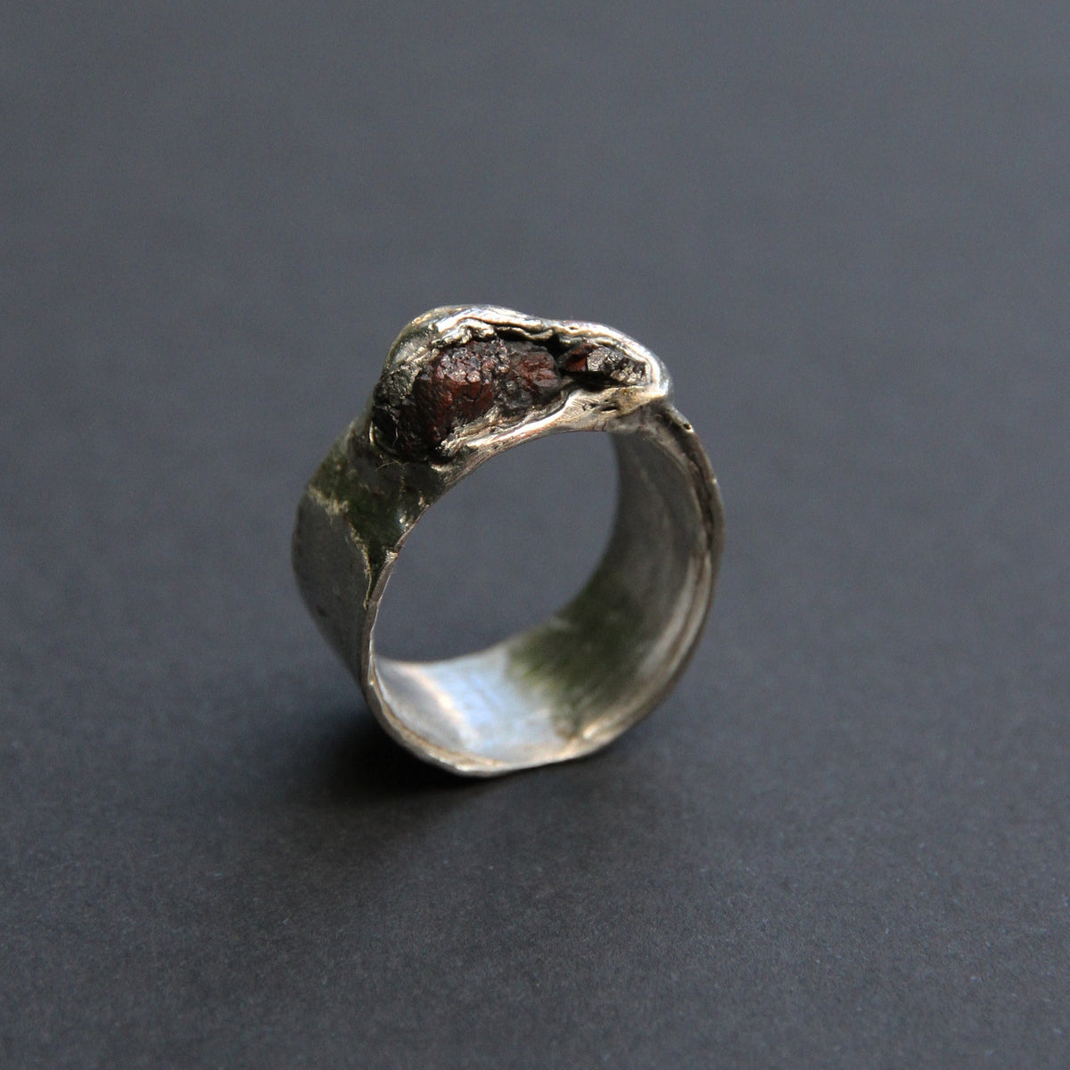 Raw Tourmaline Relic Ring