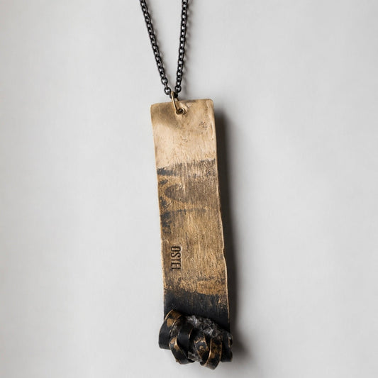 Necklace with smoky quartz
