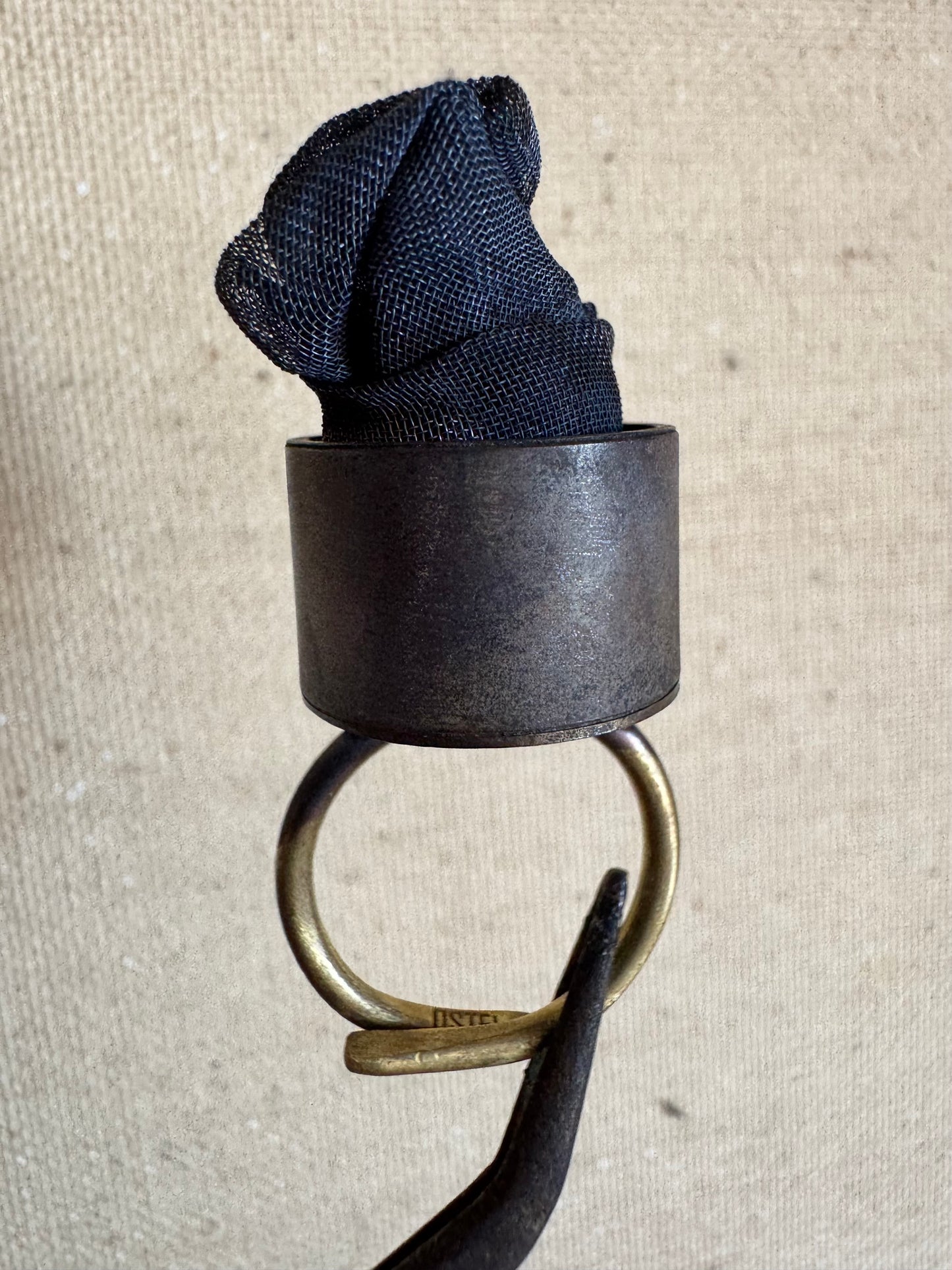 Anillo con malla de cobre Unisex