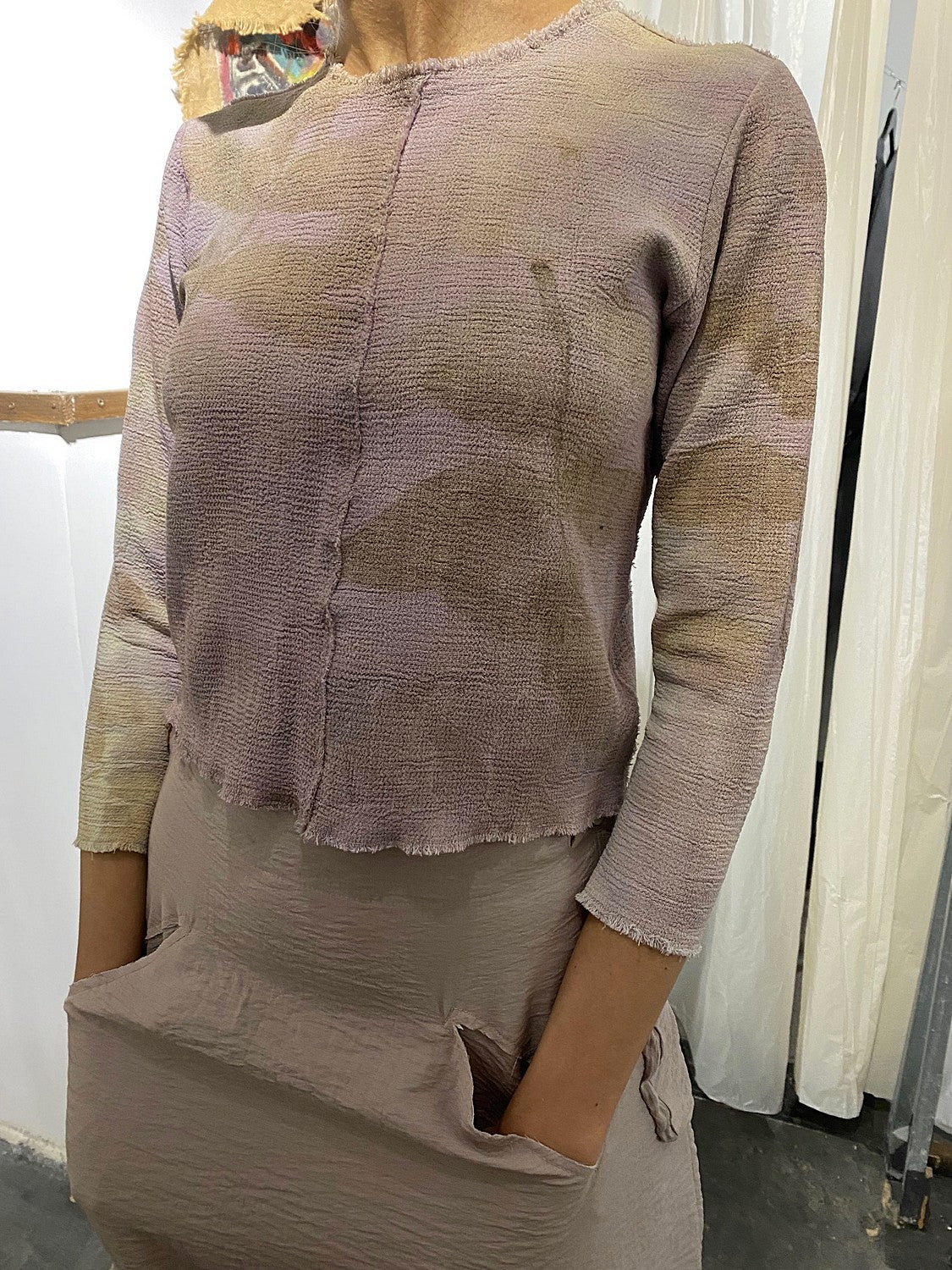 Top corto Shibori