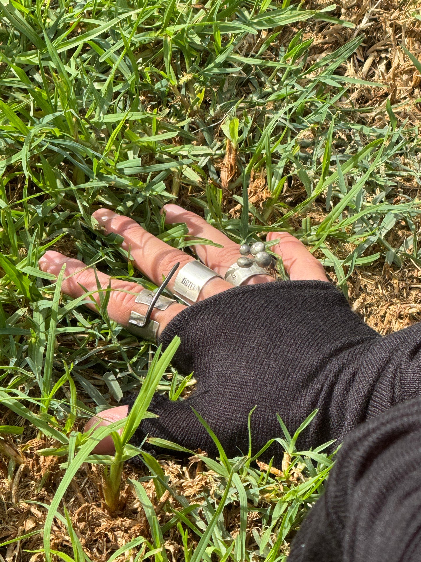 Срібний набір Drop