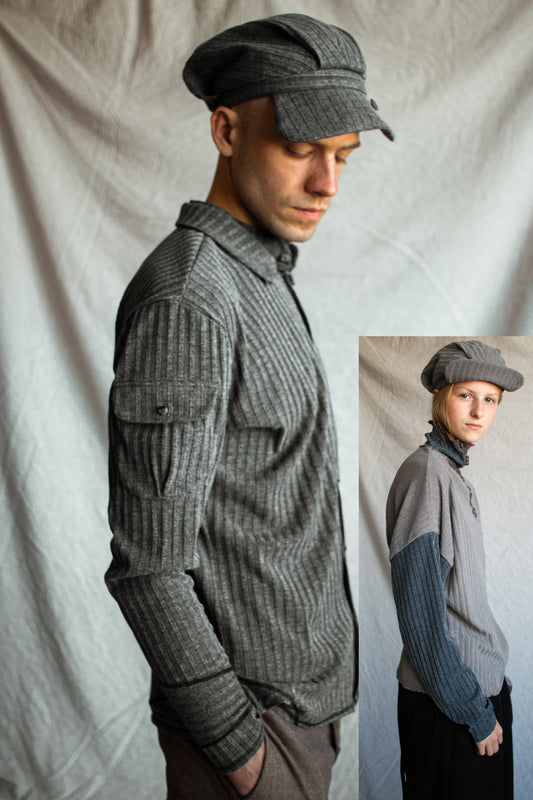 Cap Peaky knit