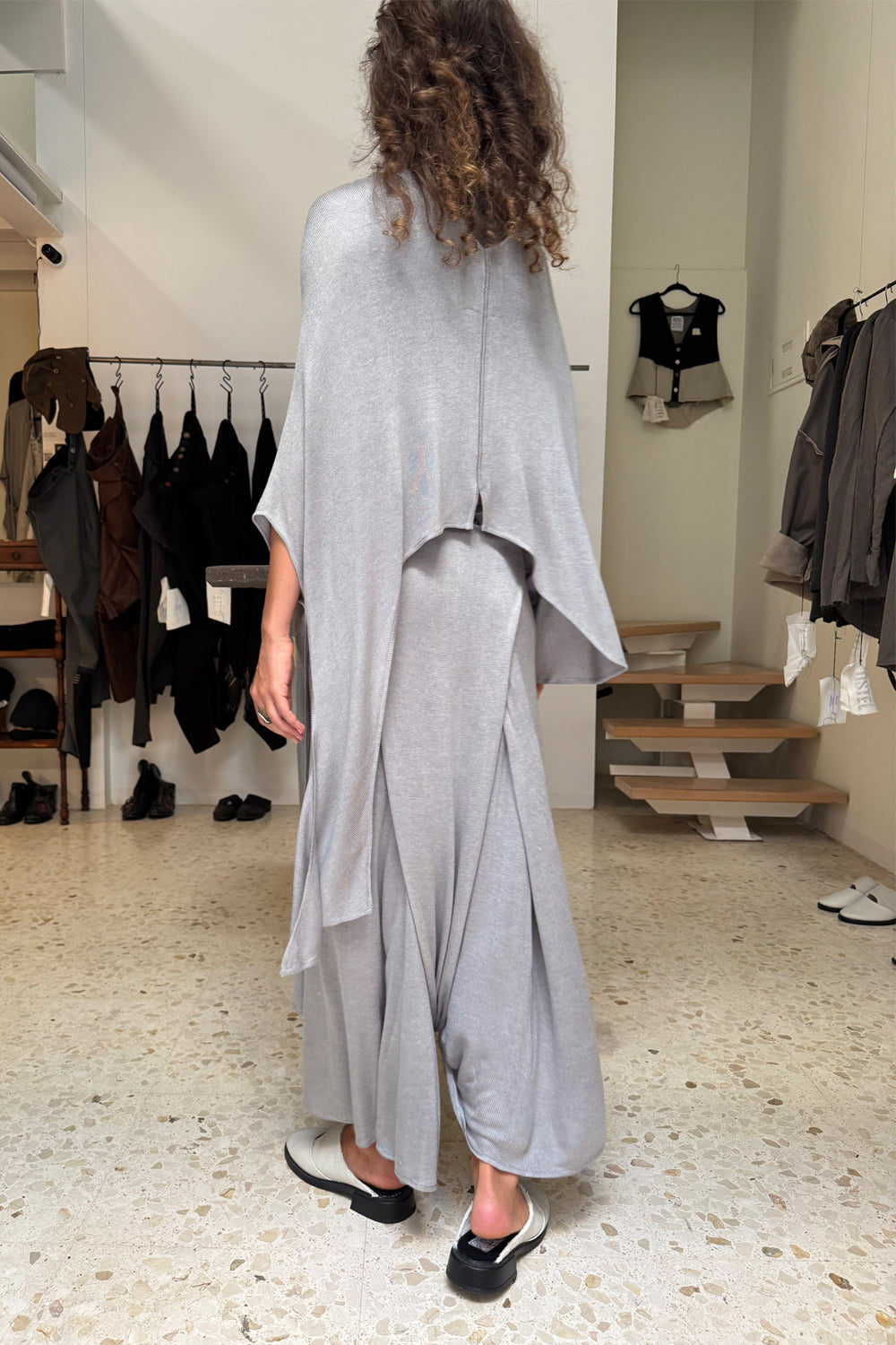 Traje de punto Michel gray