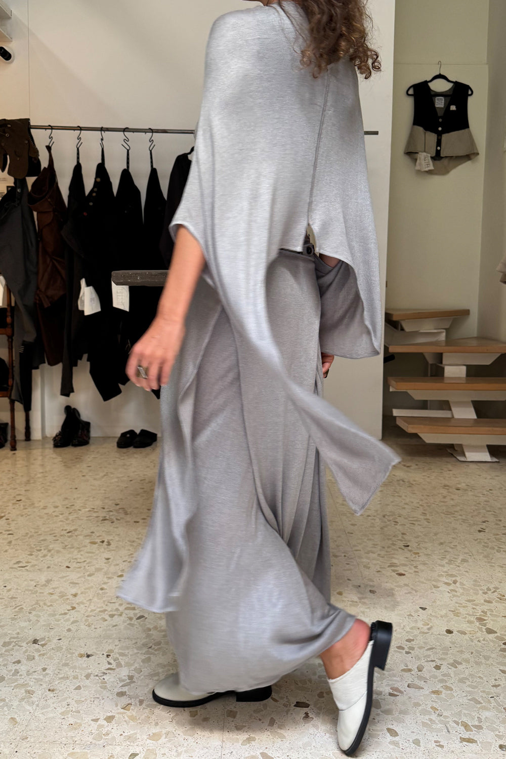 Traje de punto Michel gray