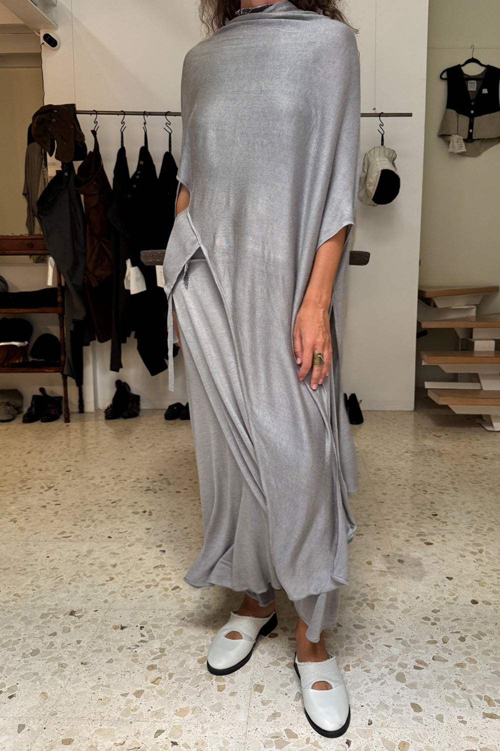 Traje de punto Michel gray