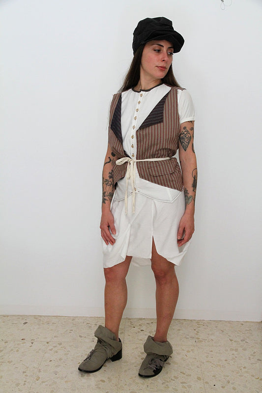 Falda Paulina linwhite