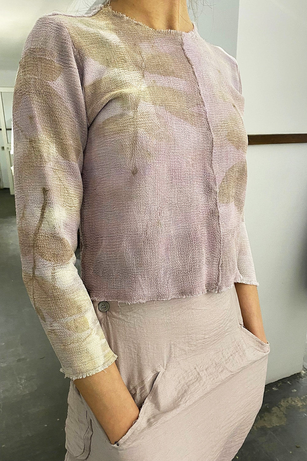 Top corto Shibori