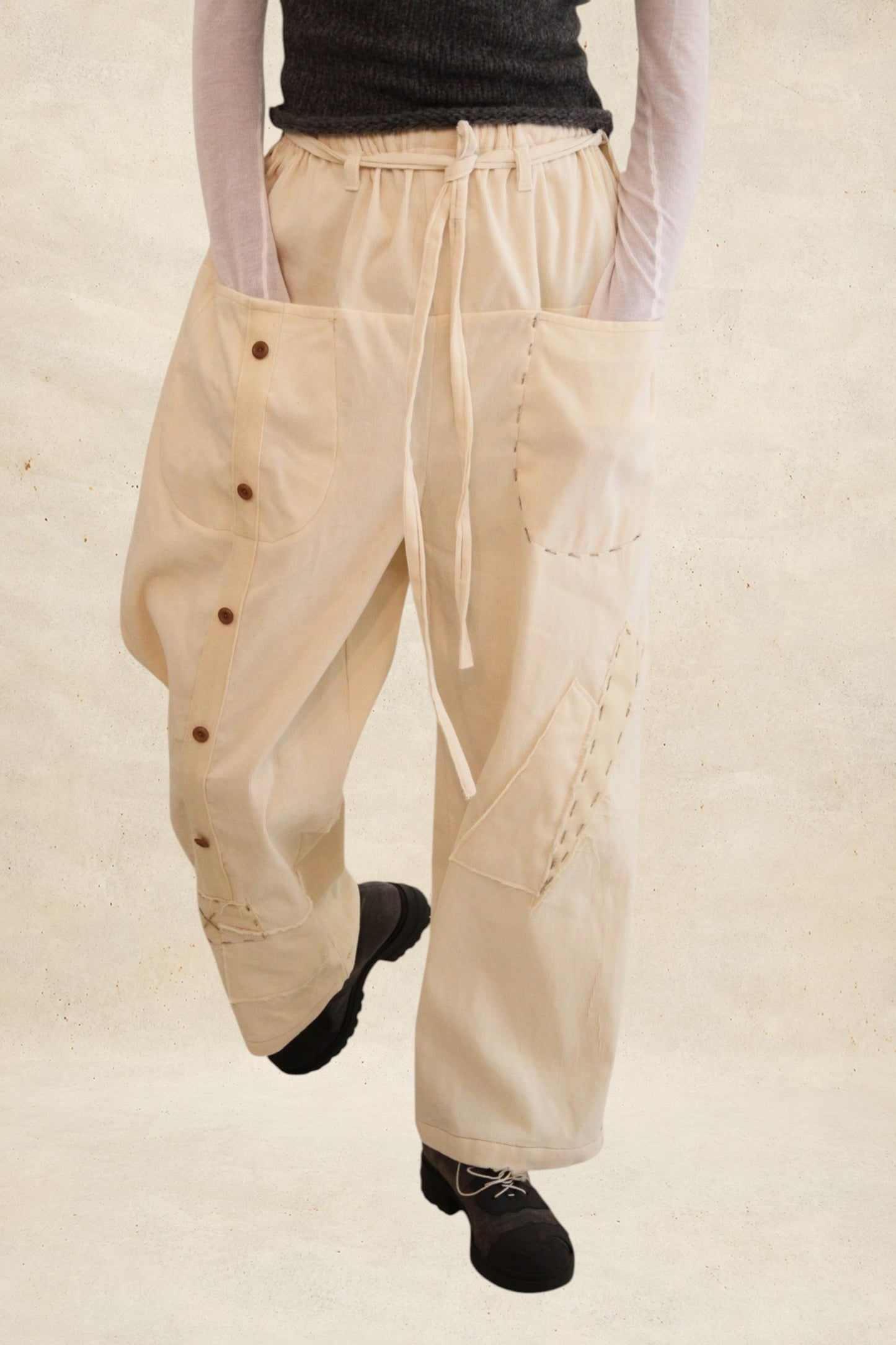 Pantalones Archive milk cotton Unisex