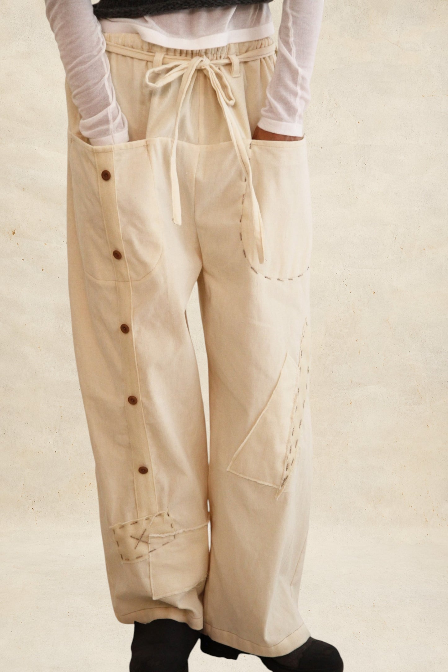 Pantalones Archive milk cotton Unisex