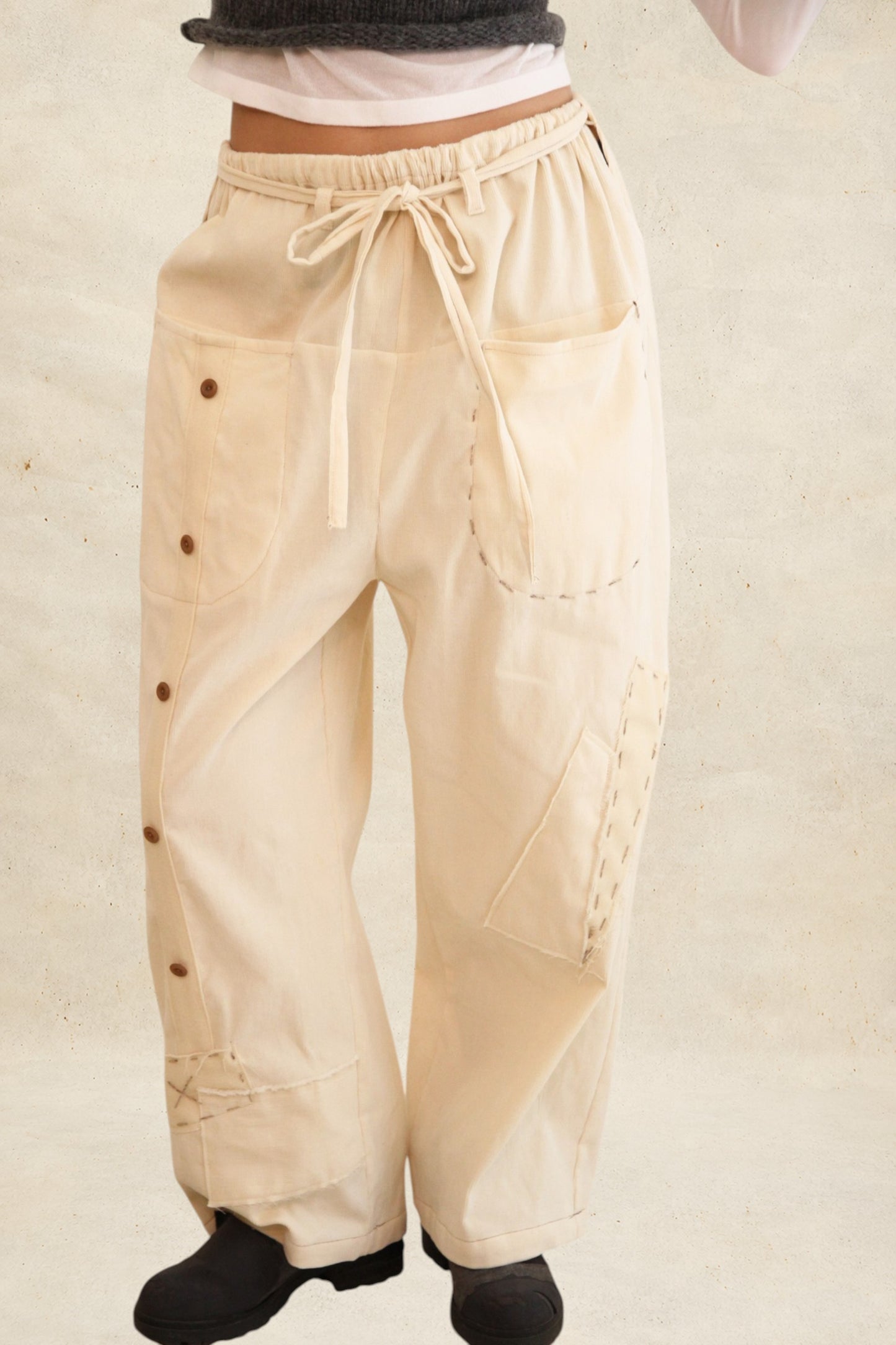 Pantalones Archive milk cotton Unisex