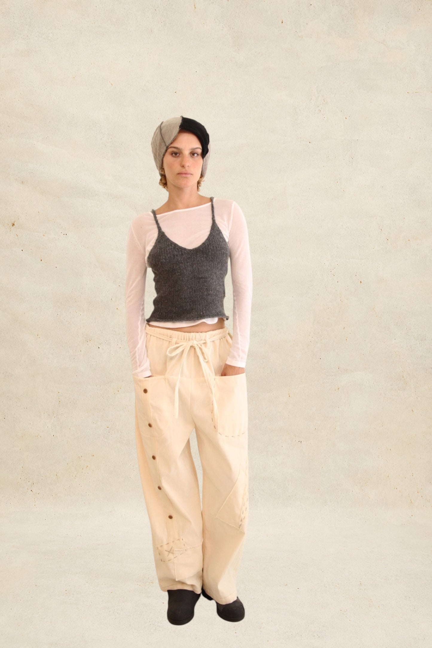 Pantalones Archive milk cotton Unisex
