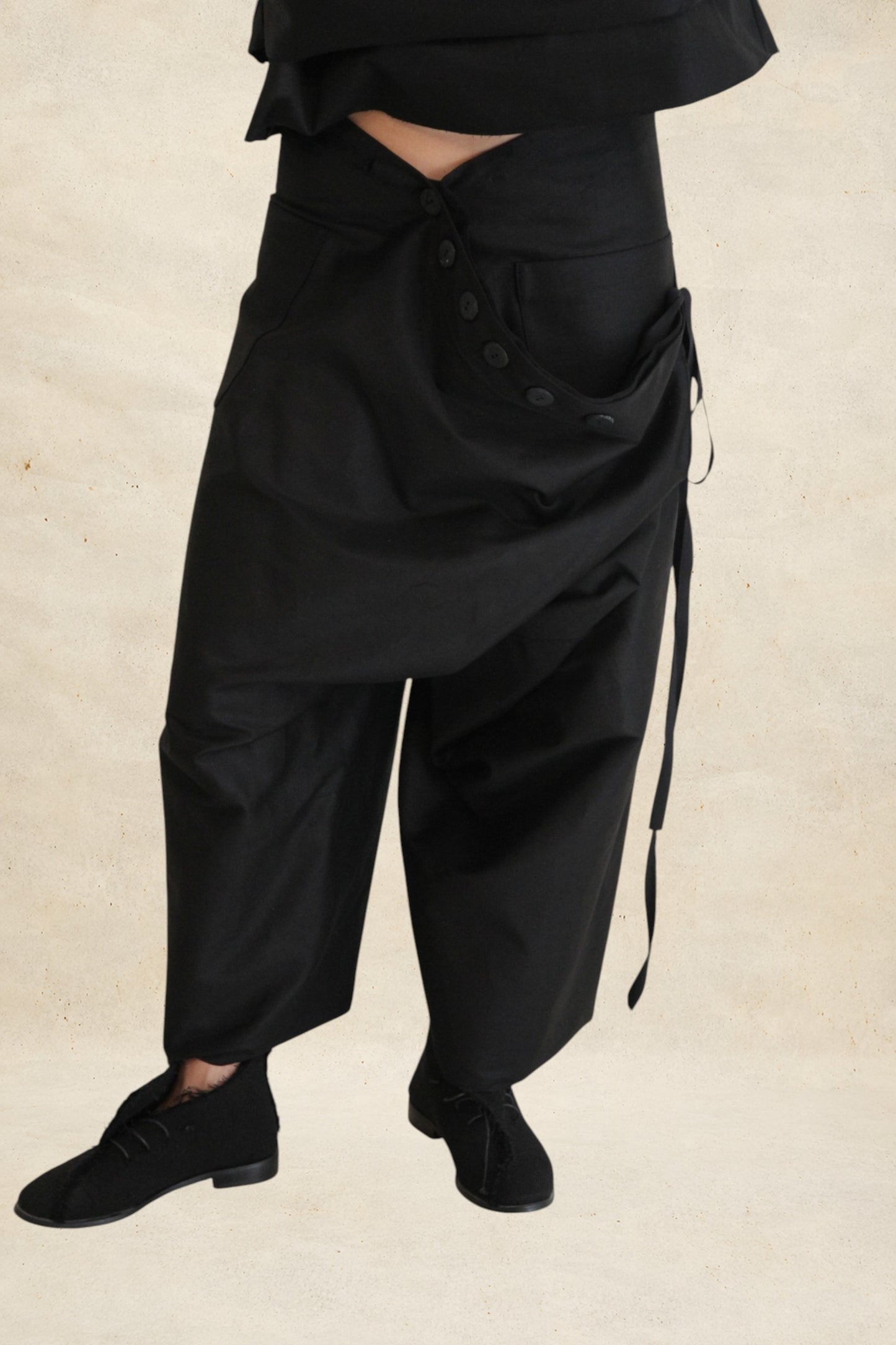 Pantalones Foldy negro
