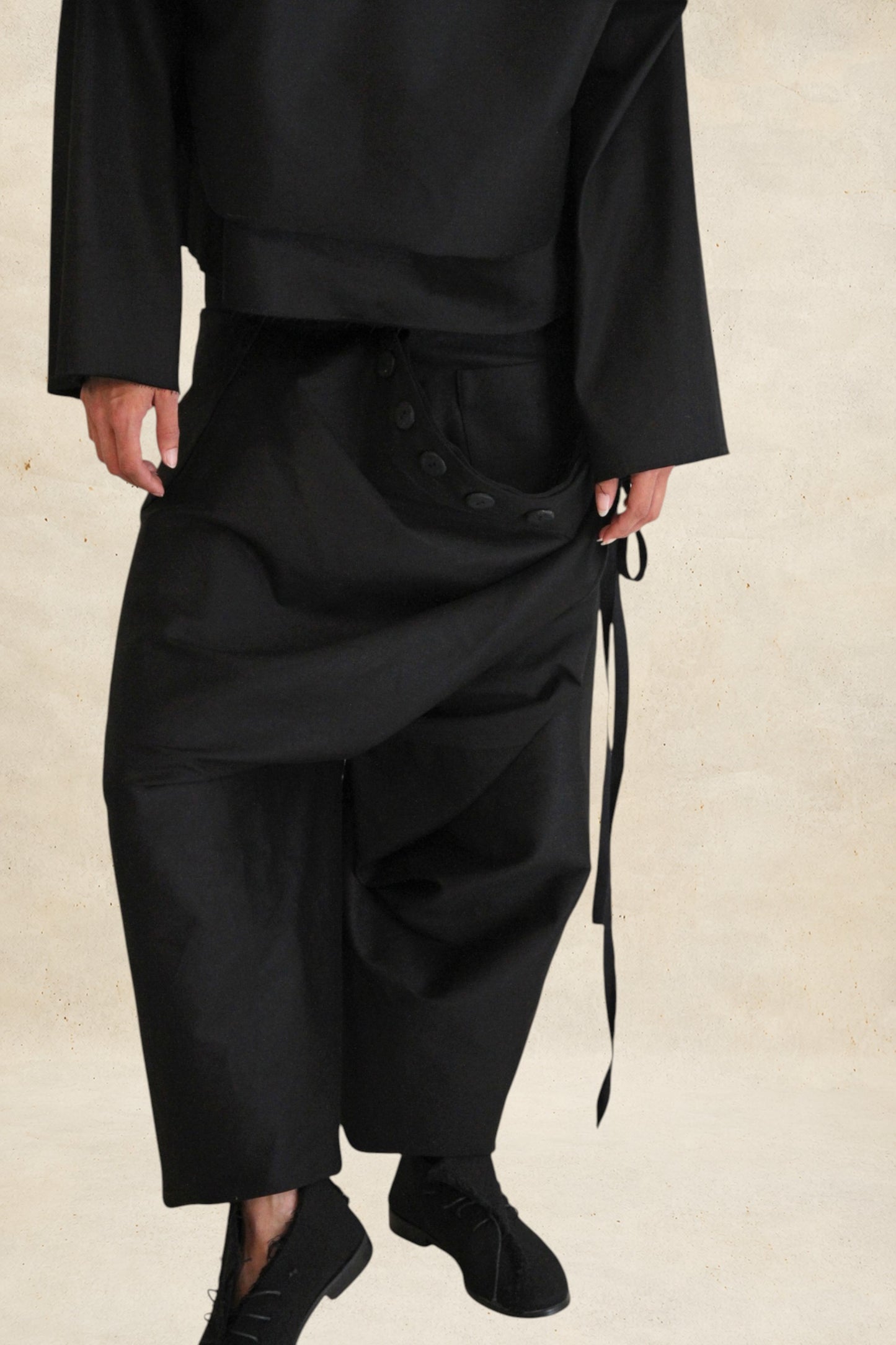 Pantalones Foldy negro